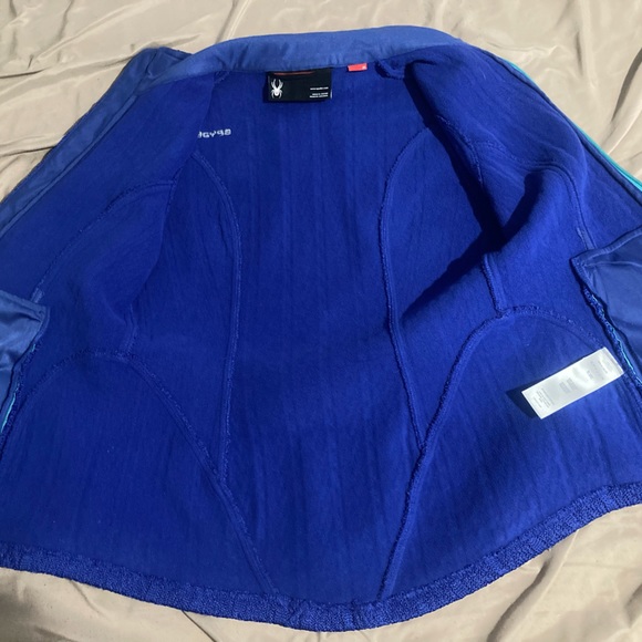 Spyder Blue Womens Zip Up Sweater - Picture 2 of 6